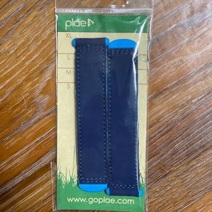 XL Navy and turquoise Plae shoe tab set